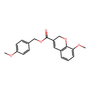 4-methoxybenzyl 8-methoxy-2H-chromene-3-carboxylate structure