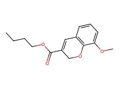 Butyl 8-methoxy-2H-chromene-3-carboxylate structure