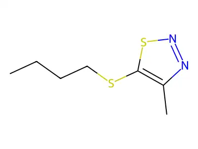 5-(Butylsulfanyl)-4-methyl-1,2,3-thiadiazole structure