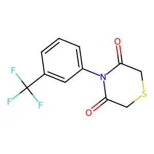 4-[3-(Trifluoromethyl)phenyl]-3,5-thiomorpholinedione structure