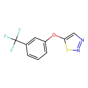 5-[3-(Trifluoromethyl)phenoxy]-1,2,3-thiadiazole structure