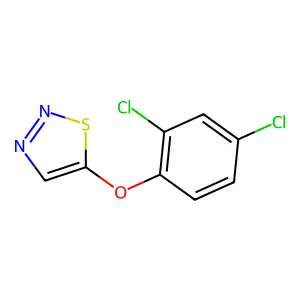 2,4-Dichlorophenyl 1,2,3-thiadiazol-5-yl ether structure