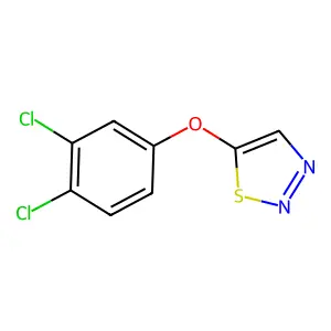 3,4-Dichlorophenyl 1,2,3-thiadiazol-5-yl ether structure