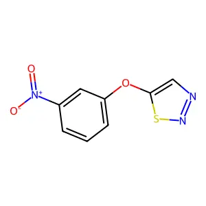 5-(3-Nitrophenoxy)-1,2,3-thiadiazole structure