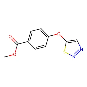 Methyl 4-(1,2,3-thiadiazol-5-yloxy)benzoate structure