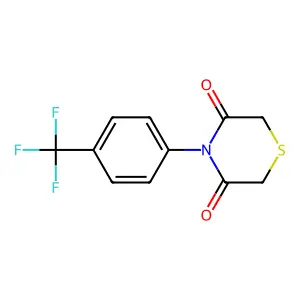 4-[4-(Trifluoromethyl)phenyl]-3,5-thiomorpholinedione structure