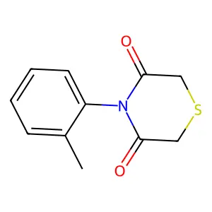 4-(2-Methylphenyl)thiomorpholine-3,5-dione structure