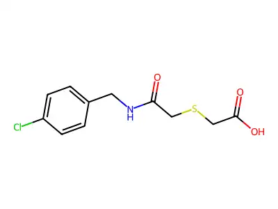 2-{[2-(2-Chloroanilino)-2-oxoethyl]-sulfanyl}acetic acid structure