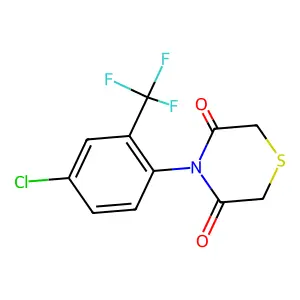 4-[4-Chloro-2-(trifluoromethyl)phenyl]-3,5-thiomorpholinedione structure
