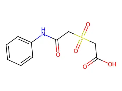 2-[(2-Anilino-2-oxoethyl)sulfonyl]acetic acid structure