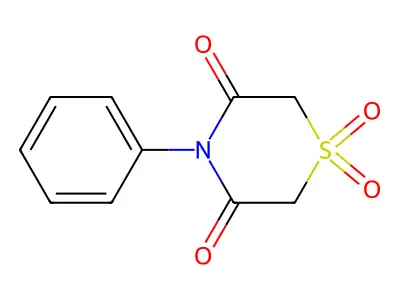 1,1-Dioxo-4-phenyl-1,4-thiazinane-3,5-dione structure
