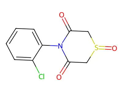 4-(2-Chlorophenyl)-1-oxo-1,4-thiazinane-3,5-dione structure