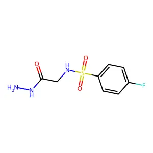 4-fluoro-N-(2-hydrazino-2-oxoethyl)benzenesulfonamide structure