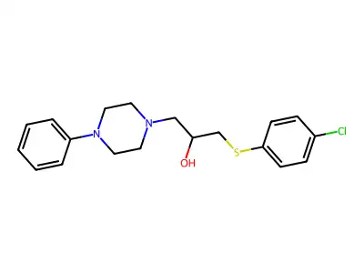1-[(4-Chlorophenyl)sulfanyl]-3-(4-phenylpiperazino)-2-propanol structure