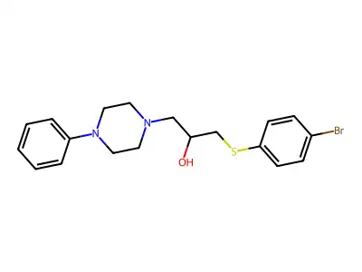 1-[(4-Bromophenyl)sulfanyl]-3-(4-phenylpiperazino)-2-propanol structure