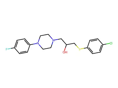 1-[(4-Chlorophenyl)sulfanyl]-3-[4-(4-fluorophenyl)piperazino]-2-propanol structure