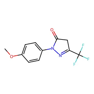 2-(4-methoxyphenyl)-5-(trifluoromethyl)-2,4-dihydro-3H-pyrazol-3-one structure
