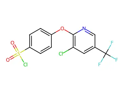 4-((3-Chloro-5-(trifluoromethyl)-2-pyridinyl)oxy)benzenesulfonyl chloride structure