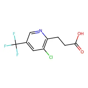 3-[3-Chloro-5-(trifluoromethyl)pyridin-2-yl]propanoic acid structure
