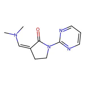 (3E)-3-(dimethylaminomethylidene)-1-pyrimidin-2-ylpyrrolidin-2-one structure