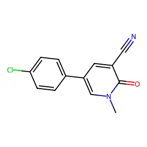 5-(4-Chlorophenyl)-1-methyl-2-oxo-1,2-dihydro-3-pyridinecarbonitrile structure