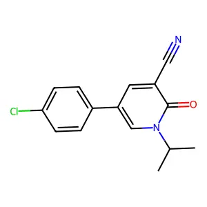 5-(4-Chlorophenyl)-1-isopropyl-2-oxo-1,2-dihydro-3-pyridinecarbonitrile structure