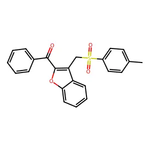 (3-{[(4-Methylphenyl)sulfonyl]methyl}-1-benzofuran-2-yl)(phenyl)methanone structure