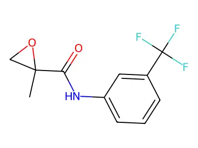 2-methyl-N-[3-(trifluoromethyl)phenyl]-2-oxiranecarboxamide structure