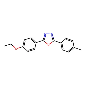 1,3,4-Oxadiazole, 2-(4-ethoxyphenyl)-5-(4-methylphenyl)- structure