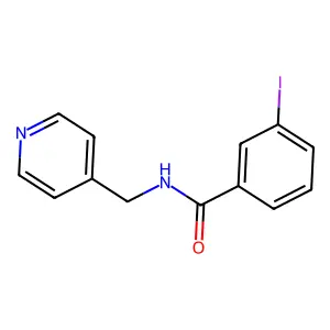 3-碘-N-(吡啶-4-基甲基)苯甲酰胺 structure