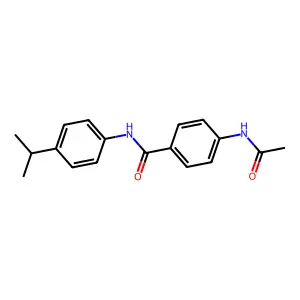 4-乙酰氨基-N-(4-异丙基苯基)苯甲酰胺 structure