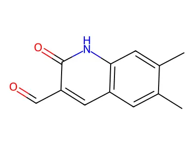 2-Hydroxy-6,7-dimethylquinoline-3-carbaldehyde structure