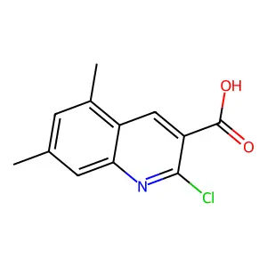 2-Chloro-5,7-dimethylquinoline-3-carboxylic acid structure