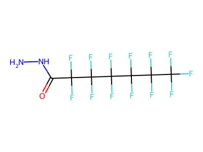 2,2,3,3,4,4,5,5,6,6,7,7,7-Tridecafluoroheptanehydrazide structure