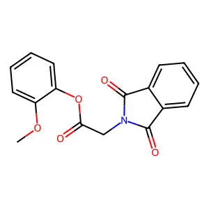 2-methoxyphenyl (1,3-dioxo-1,3-dihydro-2H-isoindol-2-yl)acetate structure