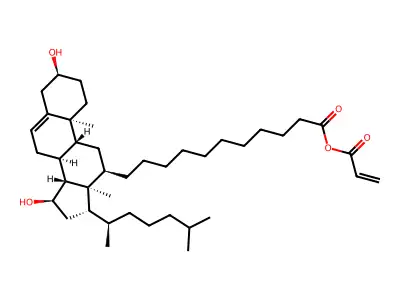 Cholest-5-en-3-ol (3beta)-, 3-(11-((1-oxo-2-propen-1-yl)oxy)undecanoate) structure