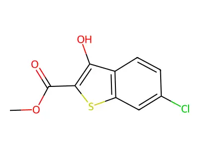 Methyl 6-chloro-3-hydroxybenzo[b]thiophene-2-carboxylate structure