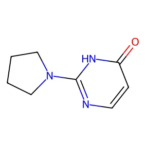 4(3H)-Pyrimidinone, 2-(1-pyrrolidinyl)- structure