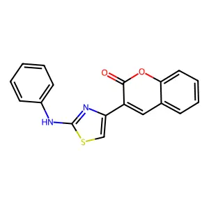 3-(2-(phenylamino)thiazol-4-yl)-2H-chromen-2-one structure