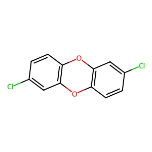 2,7-Dichlorodibenzo-P-dioxin structure
