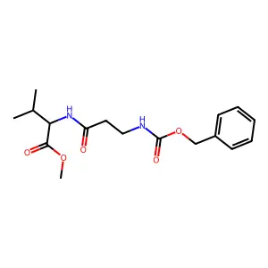 Methyl N-[(benzyloxy)carbonyl]-beta-alanylvalinate structure