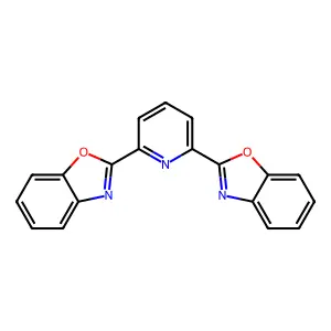 2,2'-(Pyridine-2,6-diyl)bis(1,3-benzoxazole) structure