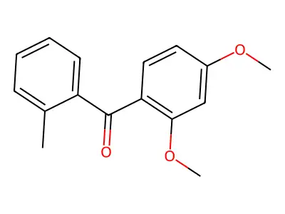 (2,4-Dimethoxyphenyl)(2-methylphenyl)methanone structure