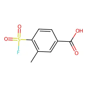 4-(Fluorosulfonyl)-3-methylbenzoic acid structure