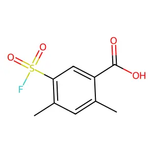5-(Fluorosulfonyl)-2,4-dimethylbenzoic acid structure