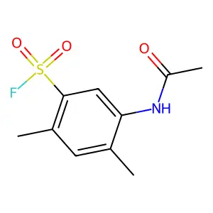 Benzenesulfonylfluoride, 5-(acetylamino)-2,4-dimethyl- structure