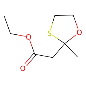 1,3-Oxathiolane-2-acetic acid, 2-methyl-, ethyl ester structure