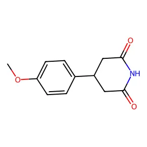 4-(4-Methoxyphenyl)piperidine-2,6-dione structure