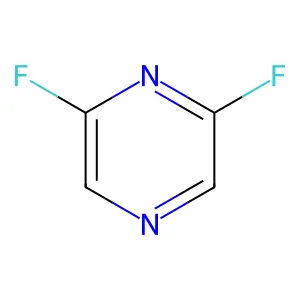 Pyrazine, 2,6-difluoro- structure