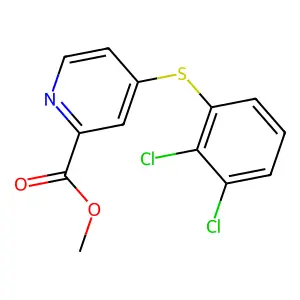 Methyl 4-[(2,3-dichlorophenyl)sulfanyl]-2-pyridinecarboxylate structure